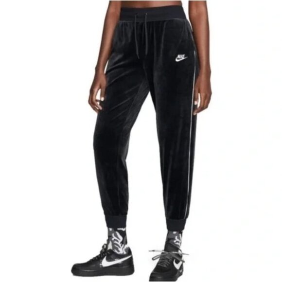 Nike Pants - Nike Urban Streetwear Tapered Velvet Velour Retro Y2K Style Joggers M